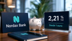 Nordax vuelve a mover su cuenta en Raisin al 2,21 % TAE.
