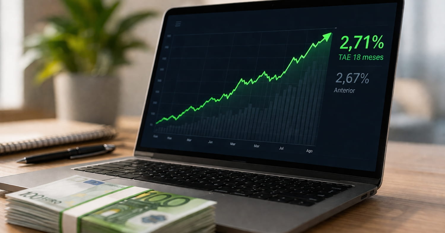 SME Bank sube al 2,71% TAE su depósito a 18 meses