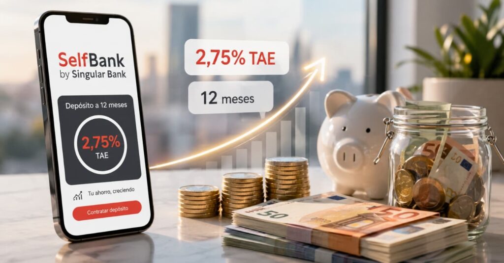 Self Bank lanza un depósito a 12 meses al 2,75% TAE