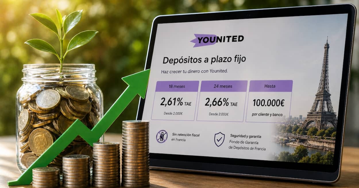 Younited ajusta al alza sus depósitos de 18 y 24 meses