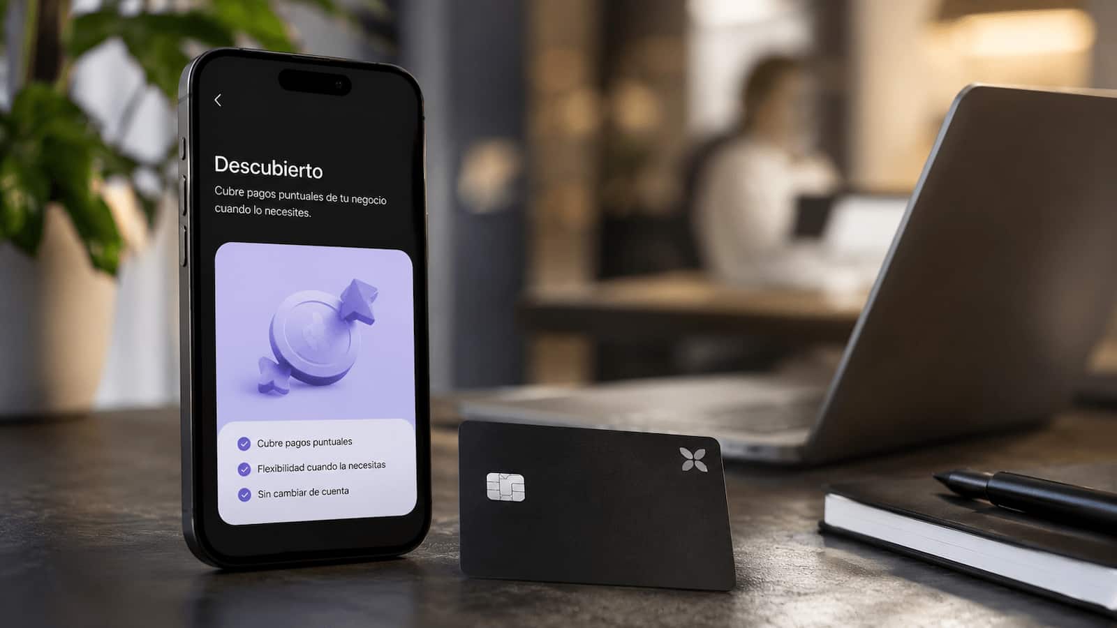 Descubierto de Qonto para cubrir pagos puntuales del negocio