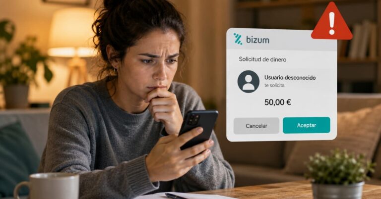 Falsa devolución por Bizum: aviso si recibes dinero