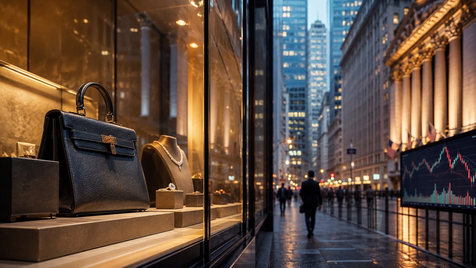 Escaparates de lujo y mercados financieros en julio de 2026