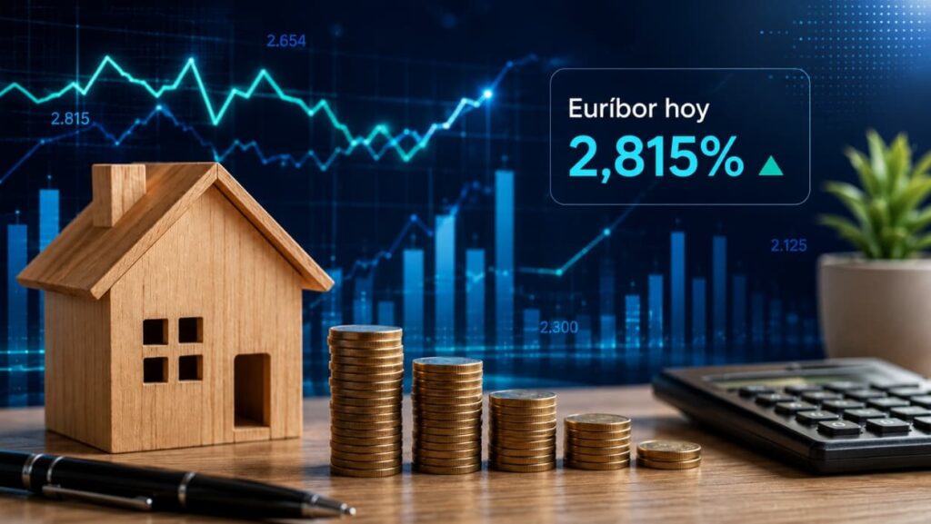 Euríbor hoy 15 de mayo de 2026