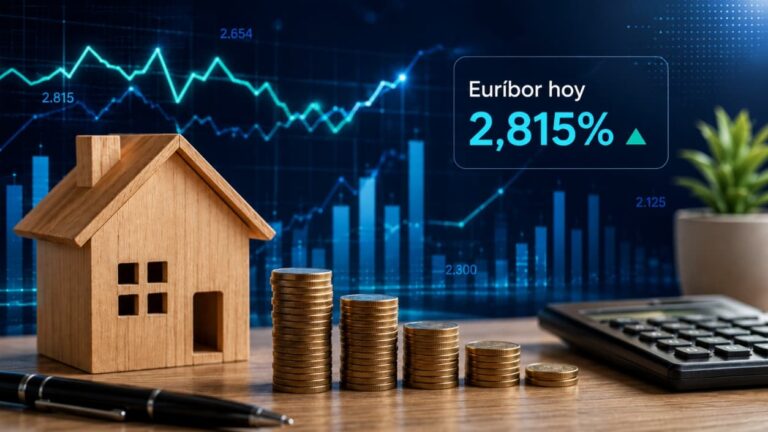 Euríbor hoy 15 de mayo de 2026: baja al 2,815%