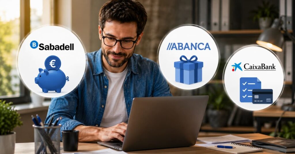 Sabadell ABANCA y CaixaBank mantienen promociones para autónomos