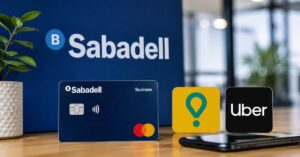 Tarjeta Business de Sabadell con promo de cupones Glovo o Uber para negocios