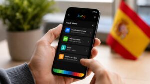 App de bunq con opciones para añadir dinero desde España