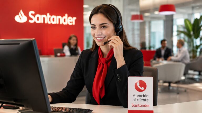 Atención al cliente y teléfonos de Santander
