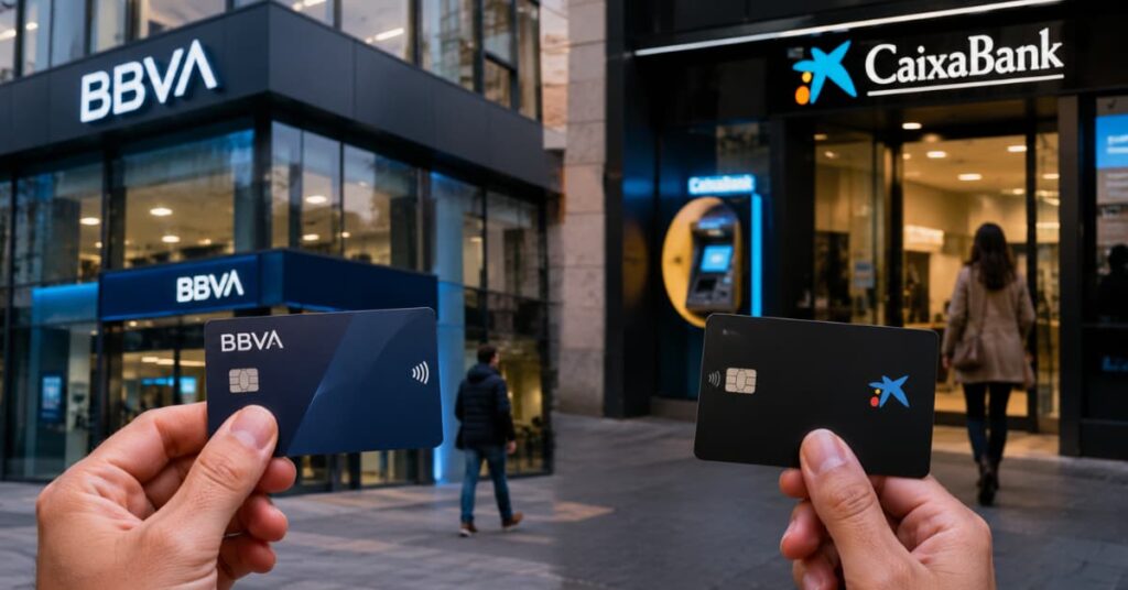 BBVA y CaixaBank compiten por clientes con promociones y servicios distintos
