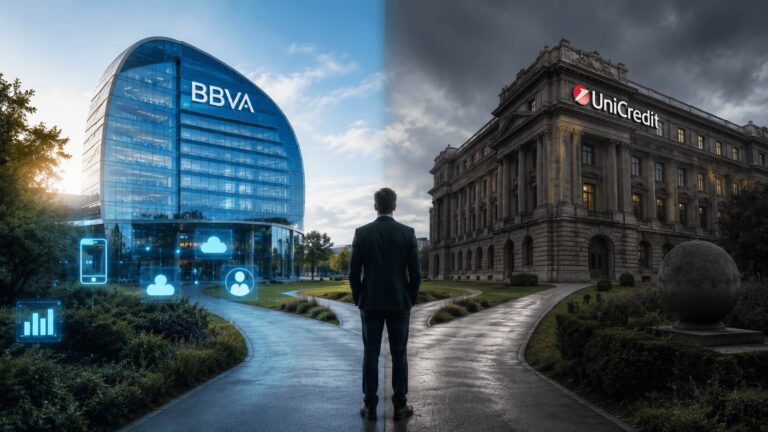 BBVA y UniCredit reflejan dos caminos opuestos en la banca europea