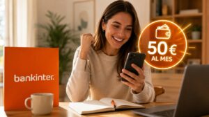 Bankinter lanza una bonificación de 50 euros brutos al mes por domiciliar nómina