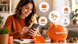 Bankinter mantiene viva su cuenta nómina al 5% TAE
