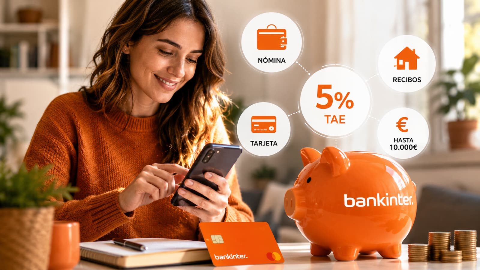 Bankinter mantiene viva su cuenta nómina al 5% TAE
