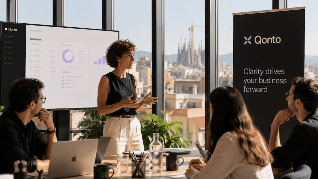 Campaña de Qonto en Barcelona sobre claridad financiera