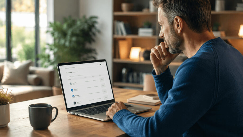Cliente revisando condiciones fiscales de productos Raisin