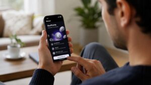 Cliente revisando la promoción de RevPoints en la app de Revolut