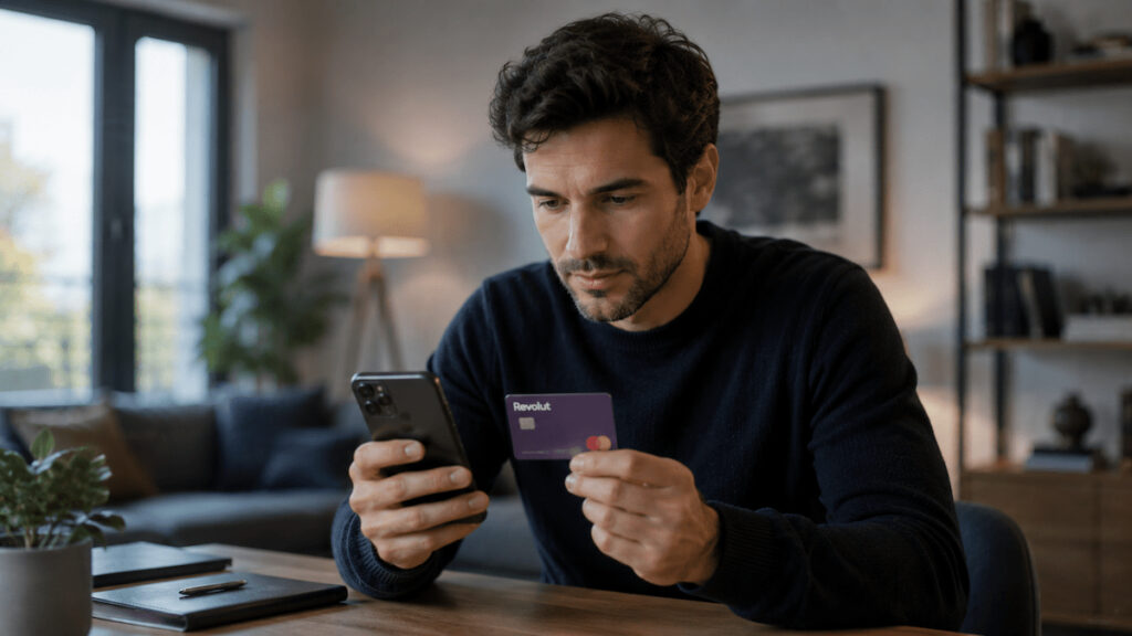 Cliente revisando las condiciones de su plan de pago de Revolut