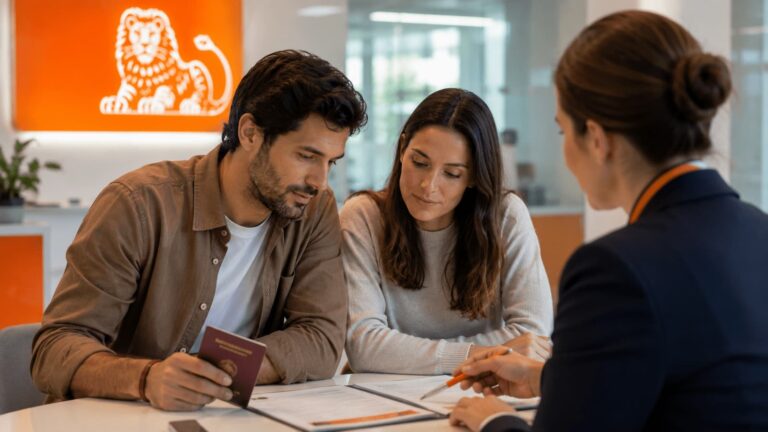 Cliente revisando los requisitos de ING para abrir cuenta con pasaporte en España