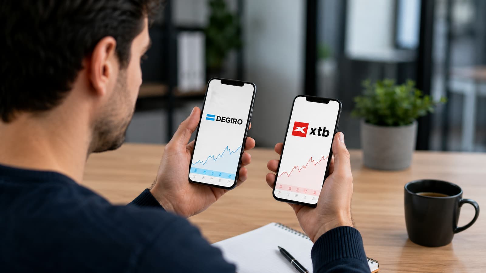 Comparativa de DEGIRO y XTB para invertir desde España