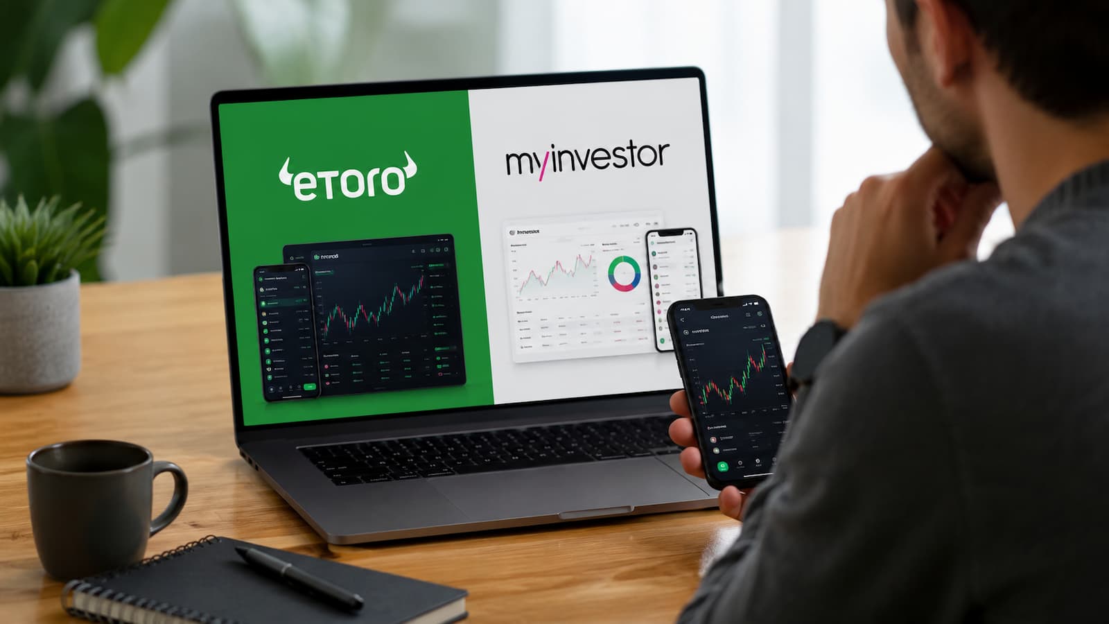 Comparativa de eToro y MyInvestor para inversores en España