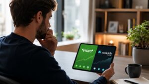 Comparativa de eToro y Scalable Capital para inversores en España