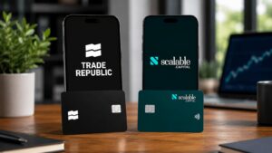 Comparativa mensual de Trade Republic y Scalable Capital en julio