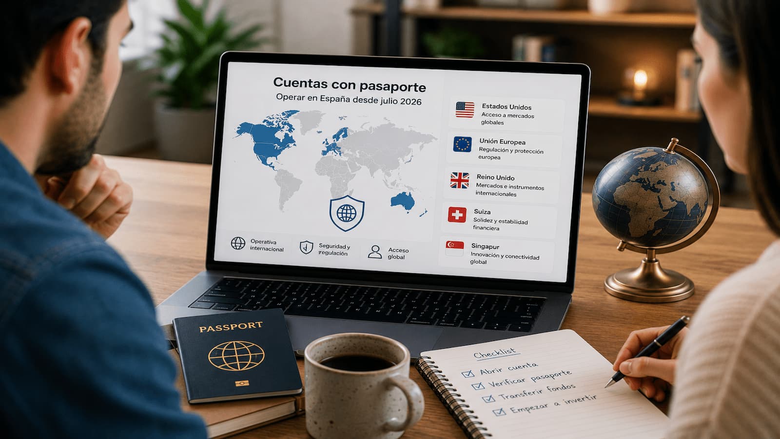 Cuentas con pasaporte para operar en España desde julio