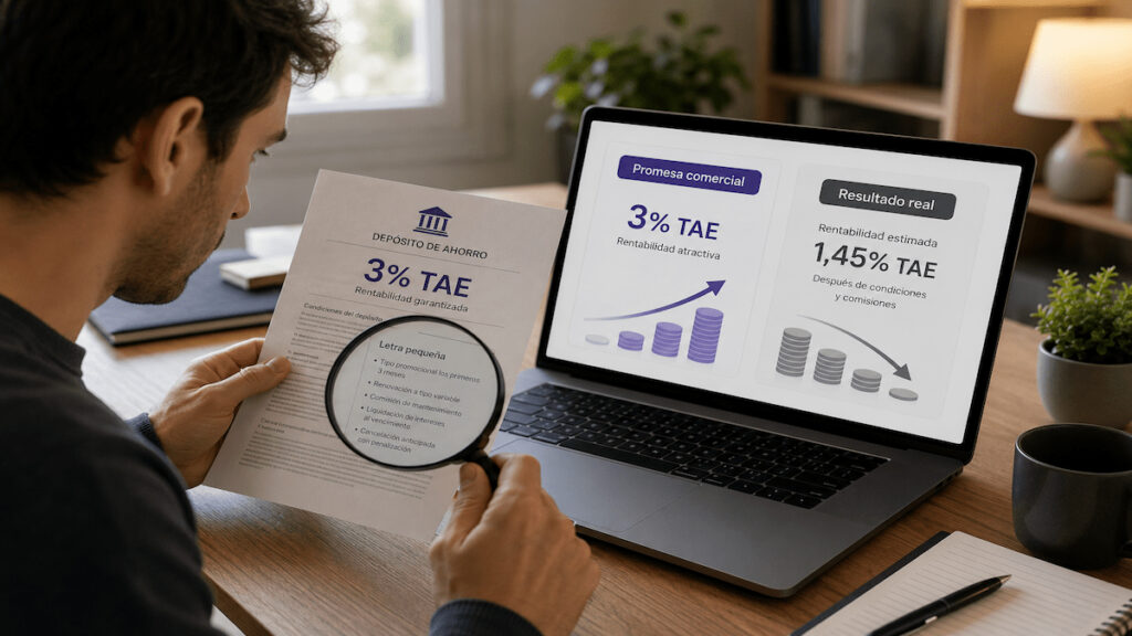 Depósitos al 3% TAE la letra pequeña cambia el resultado para el ahorrador