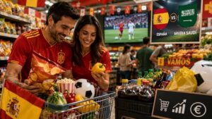 España vs Arabia Saudí puede activar compras en supermercados