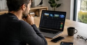 Inversor revisando ETFs disponibles en Bankinter