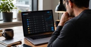 Inversor revisando ETFs disponibles en DEGIRO