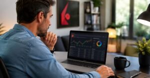 Inversor revisando ETFs en Interactive Brokers