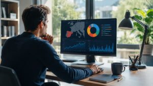 Inversor revisando la exposición a España en su cartera de ETFs