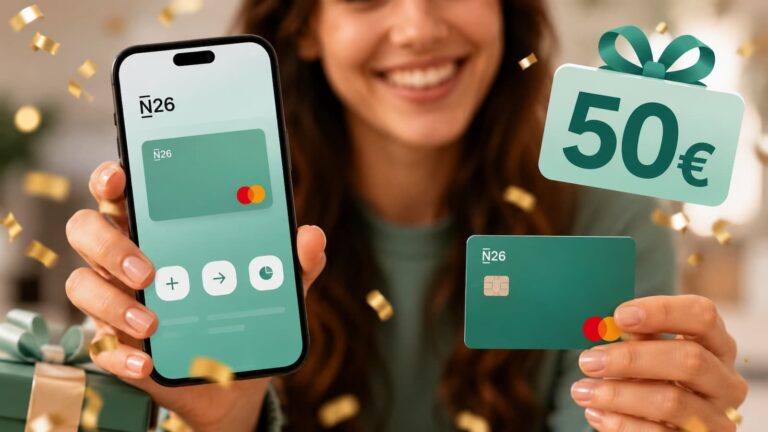 Oferta N26: obtén 50 € hasta el 30 de junio