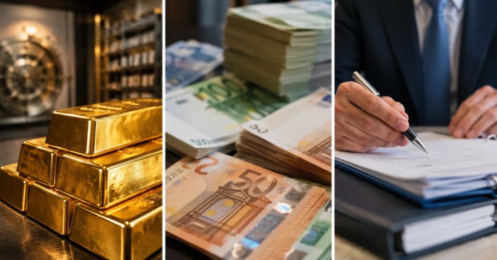 Oro efectivo y bonos cortos vuelven al foco antes del BCE