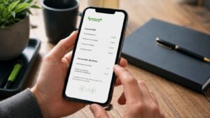 Pantalla de tarifas de eToro sobre cuenta EUR y conversión de divisa