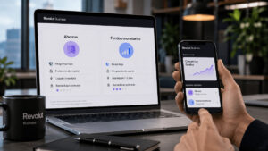 Revolut Business muestra Ahorros y Fondos Monetarios con riesgos distintos.