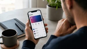 Usuario consulta la app de Revolut antes de revisar sus condiciones