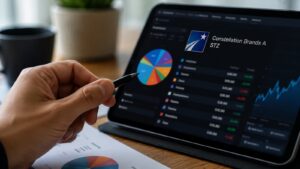 Acciones de Constellation Brands A ticker STZ dentro de una cartera diversificada