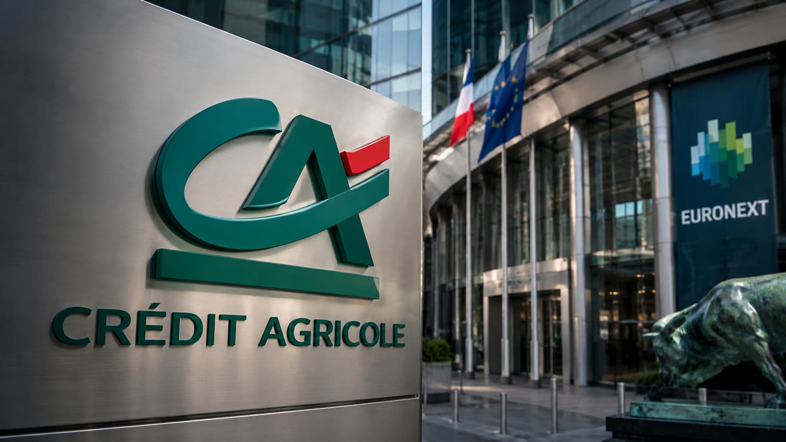 Acciones de Crédit Agricole cotizadas en Euronext Paris