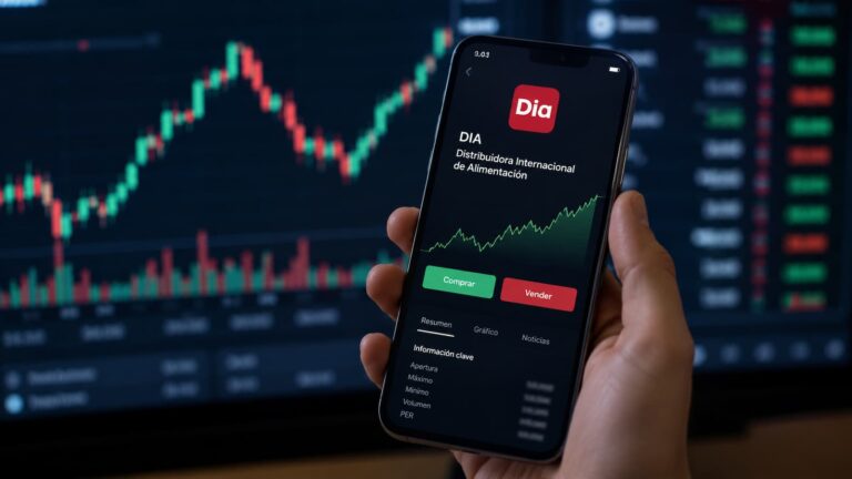 Acciones de DIA en pantalla de inversión