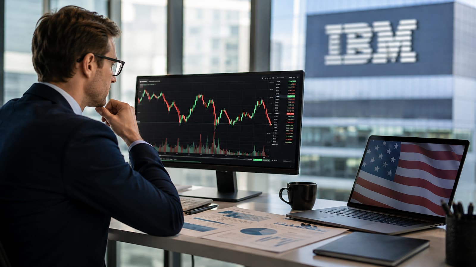 Acciones de IBM costes divisa y riesgos antes de invertir desde España