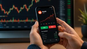 Acciones de Reddit en una plataforma de inversión