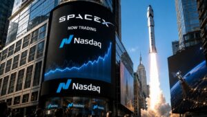 Acciones de SpaceX tras su estreno bursátil en Nasdaq