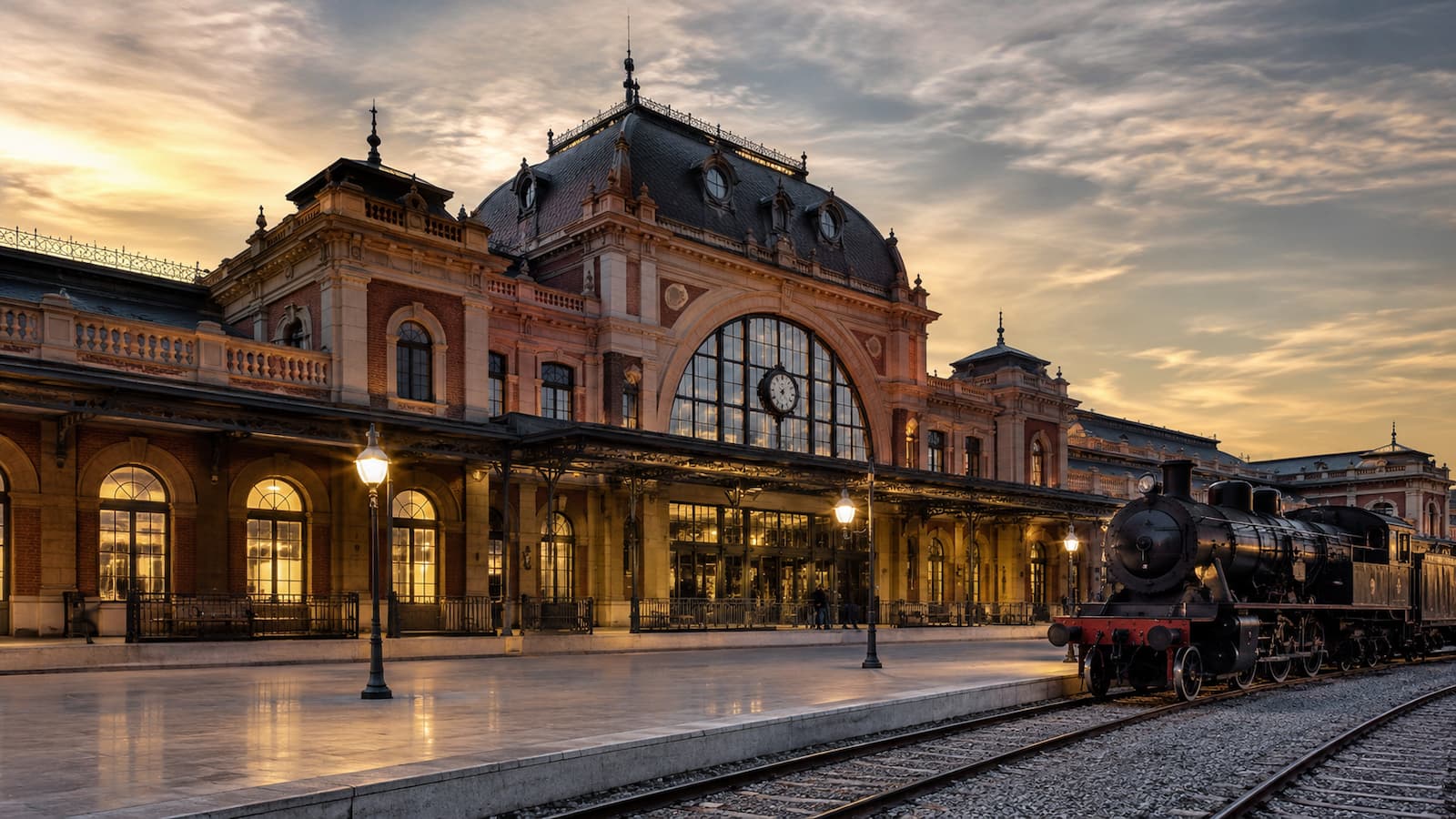Antigua estación de Delicias sede del Museo del Ferrocarril de Madrid