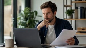 Autónomo revisando los requisitos de Revolut Business antes de abrir una cuenta