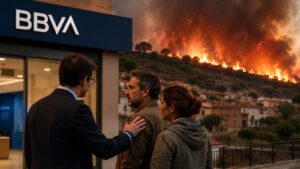 BBVA abre financiación para afectados por los incendios