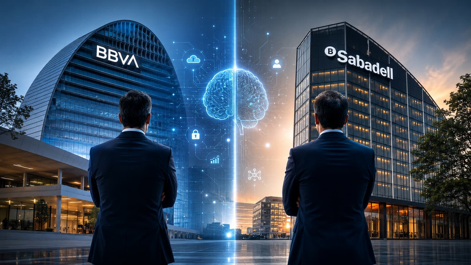 BBVA y Sabadell reordenan sus cúpulas para competir en IA.