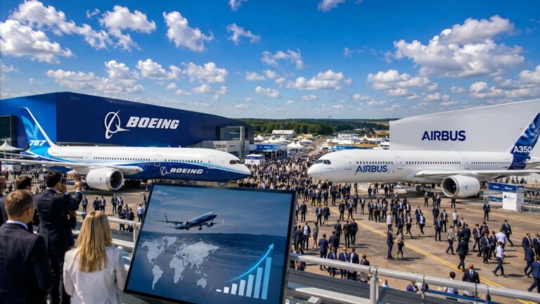 Boeing adelanta a Airbus en Farnborough